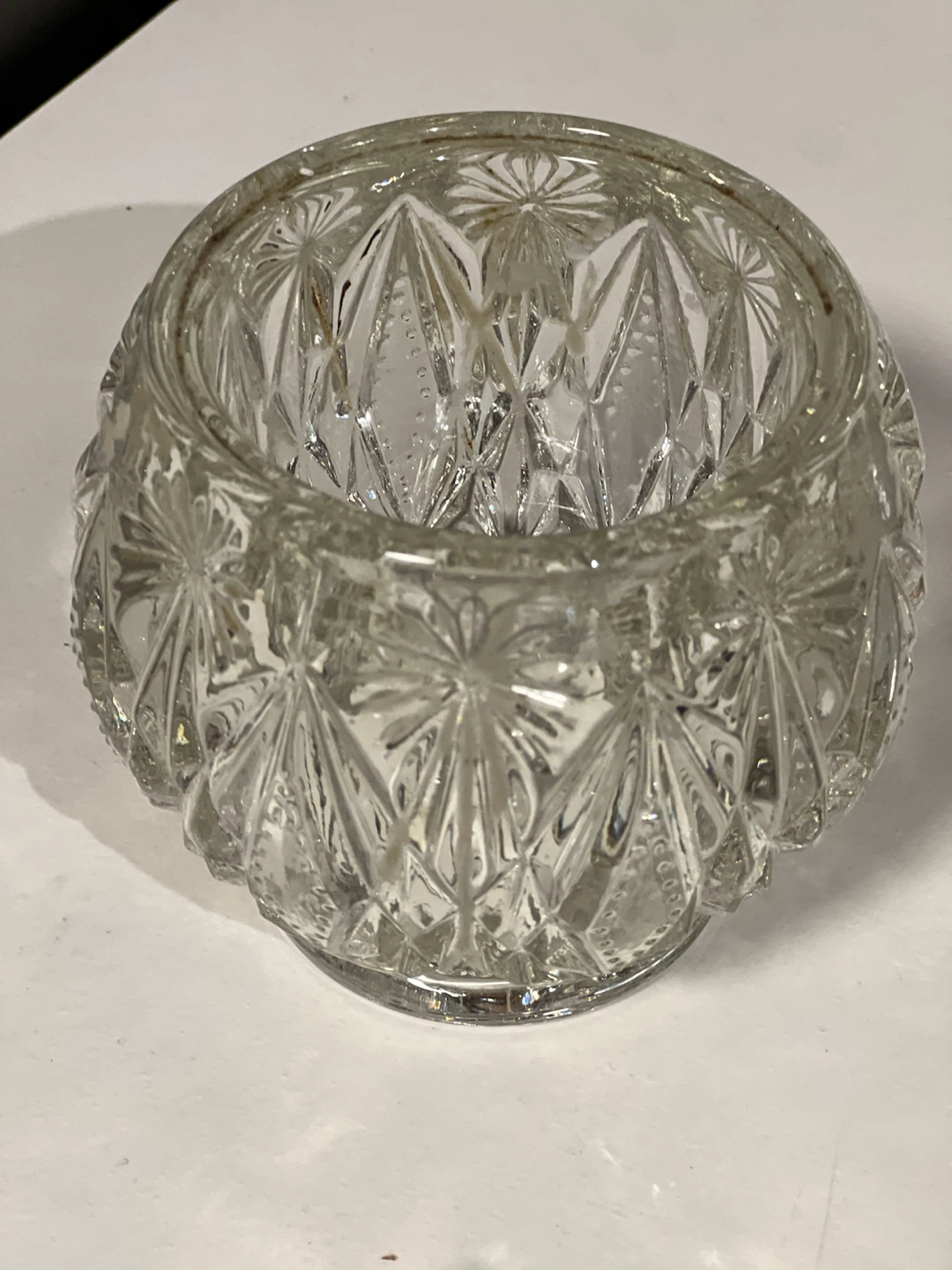 Vintage 1970s Avon Crystal Glow Glass Votive Candle Holder - photo 2
