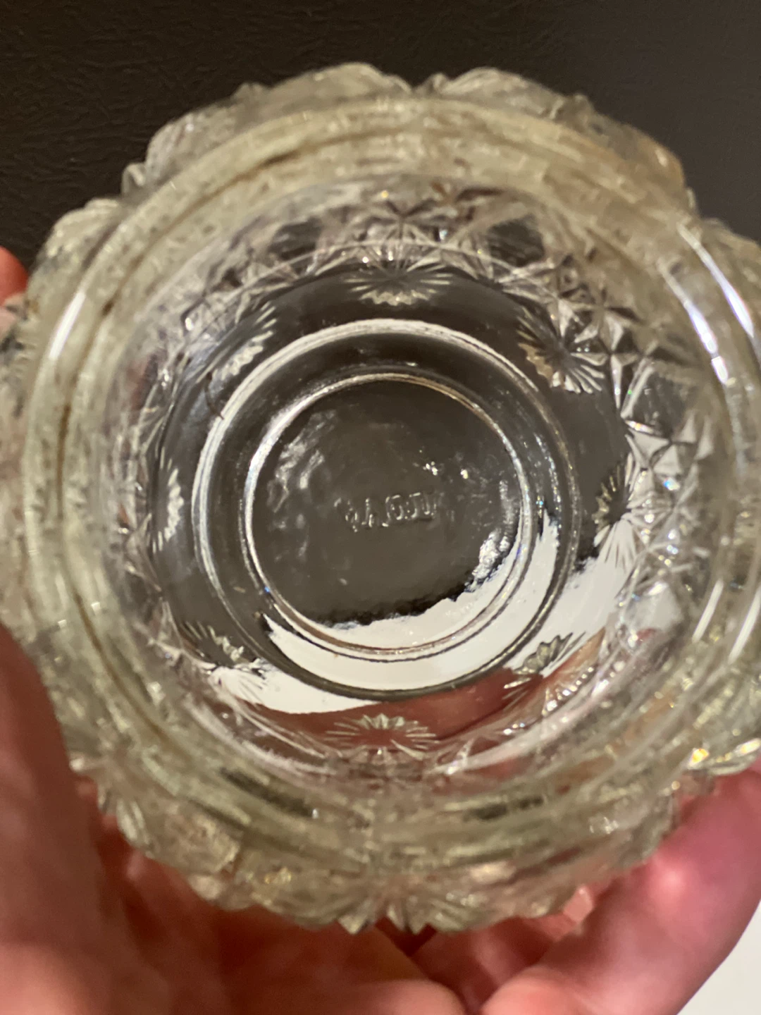 Vintage 1970s Avon Crystal Glow Glass Votive Candle Holder - photo 4