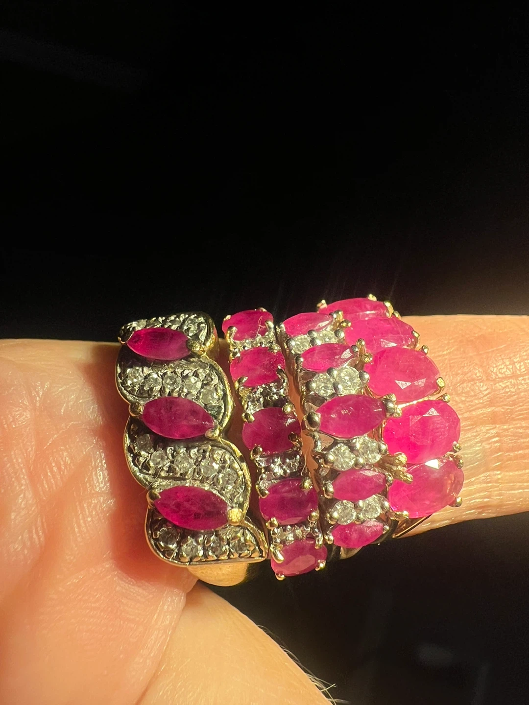 10 k ruby and diamonds rings - photo 2