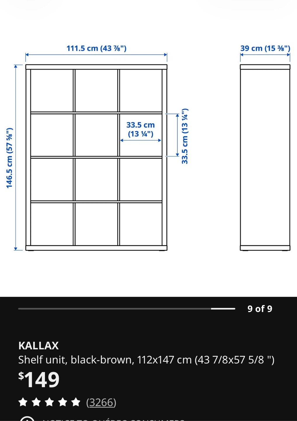 IKEA KALLAX Shelf Unit with Drawer and Bottle Inserts - photo 3