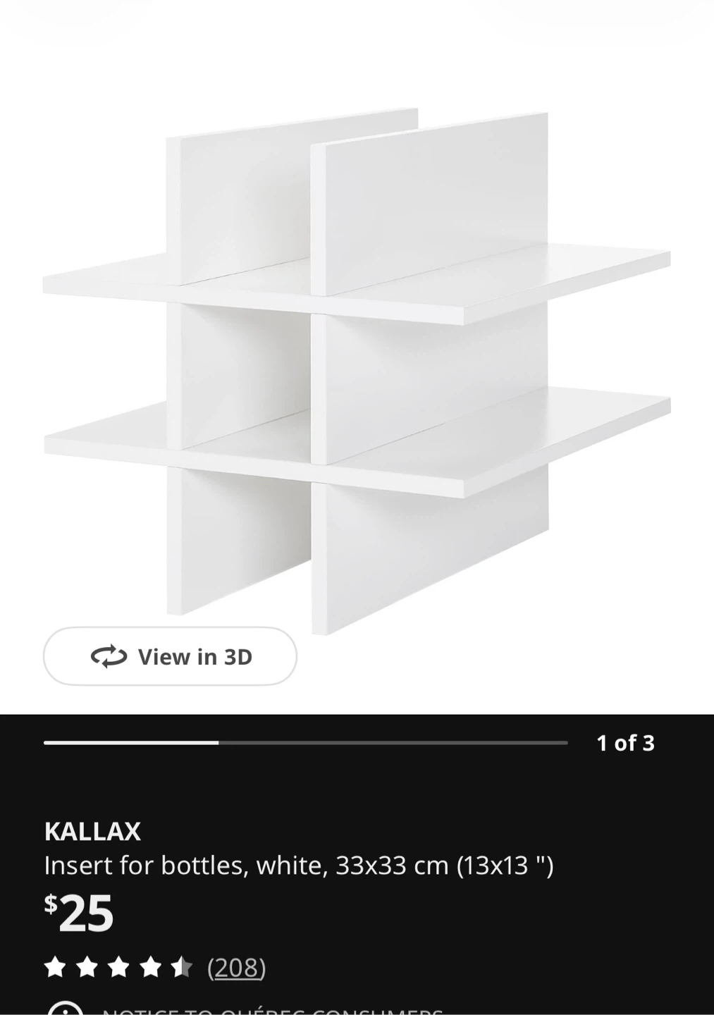 IKEA KALLAX Shelf Unit with Drawer and Bottle Inserts - photo 5