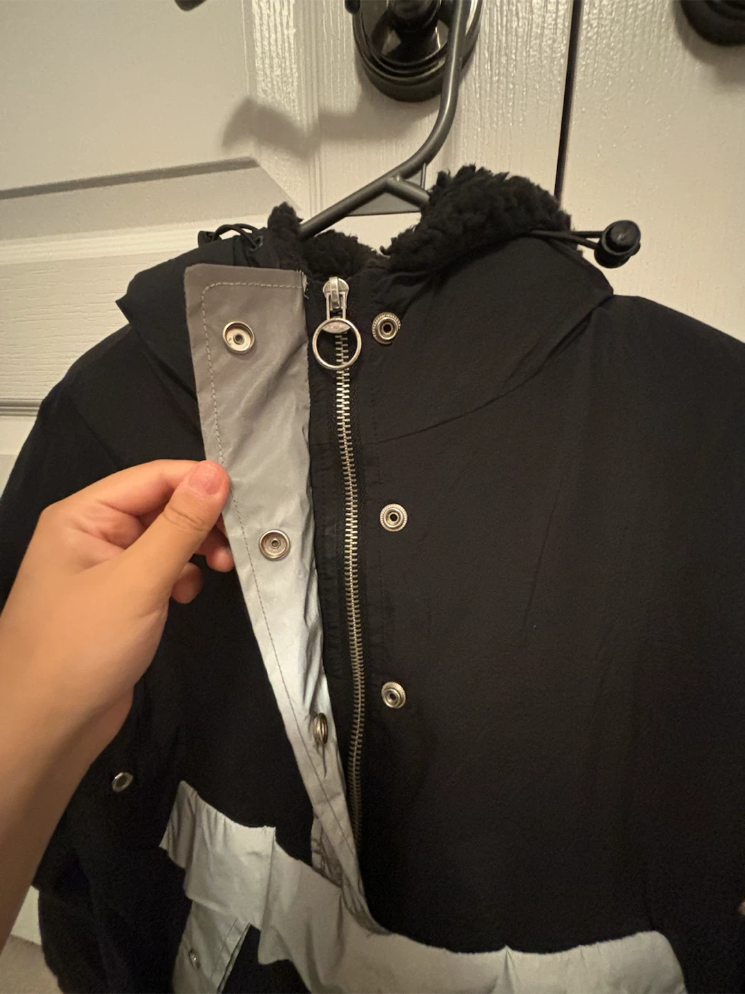 Black and White hooded Jacket - photo 3