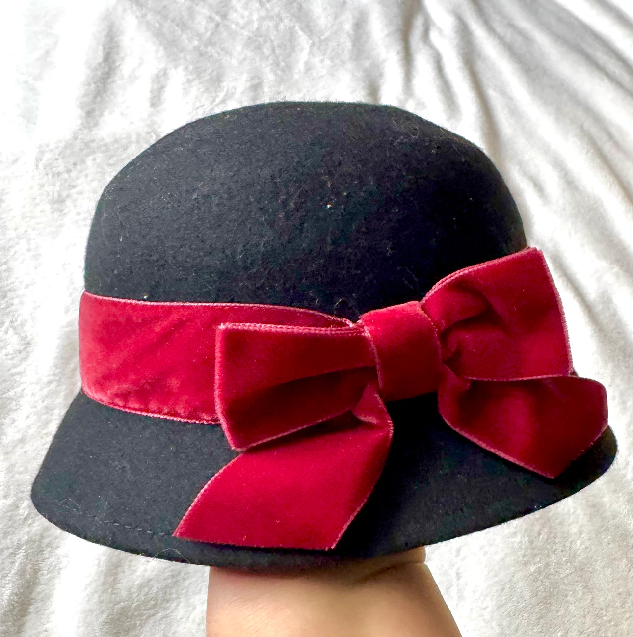 Gymboree Black Felt Bow Hat