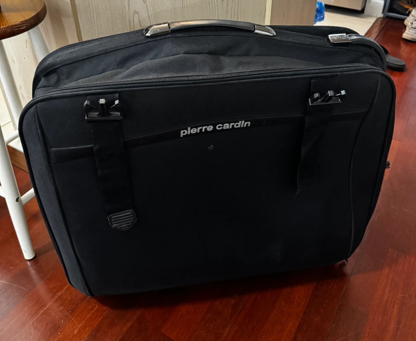 Pierre Cardin black rolling garment bag