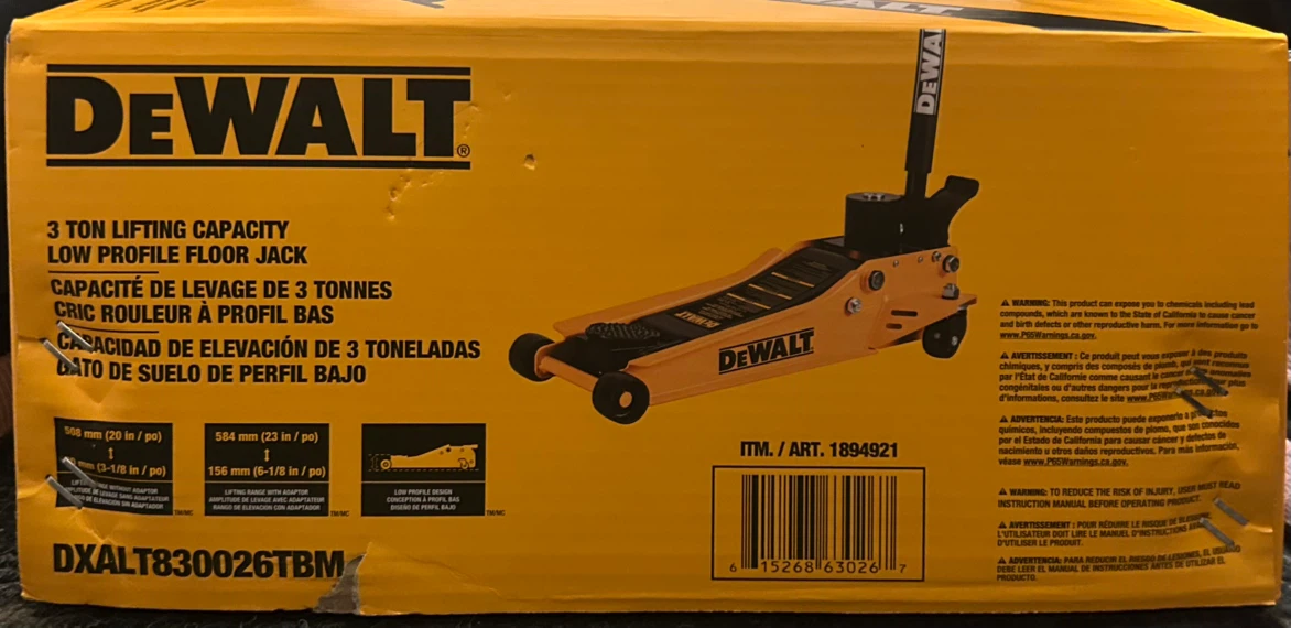 Dewalt 3 Ton Floor Jack - photo 2