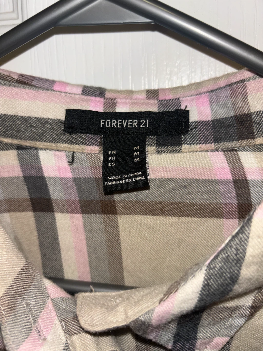 Gray & Pink Flannel Shirt - photo 2