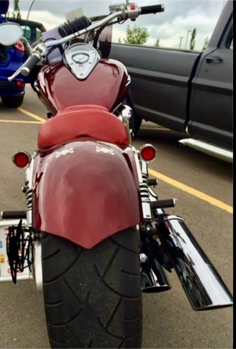 Honda VTX Motorcycle - Candy Red - photo 2