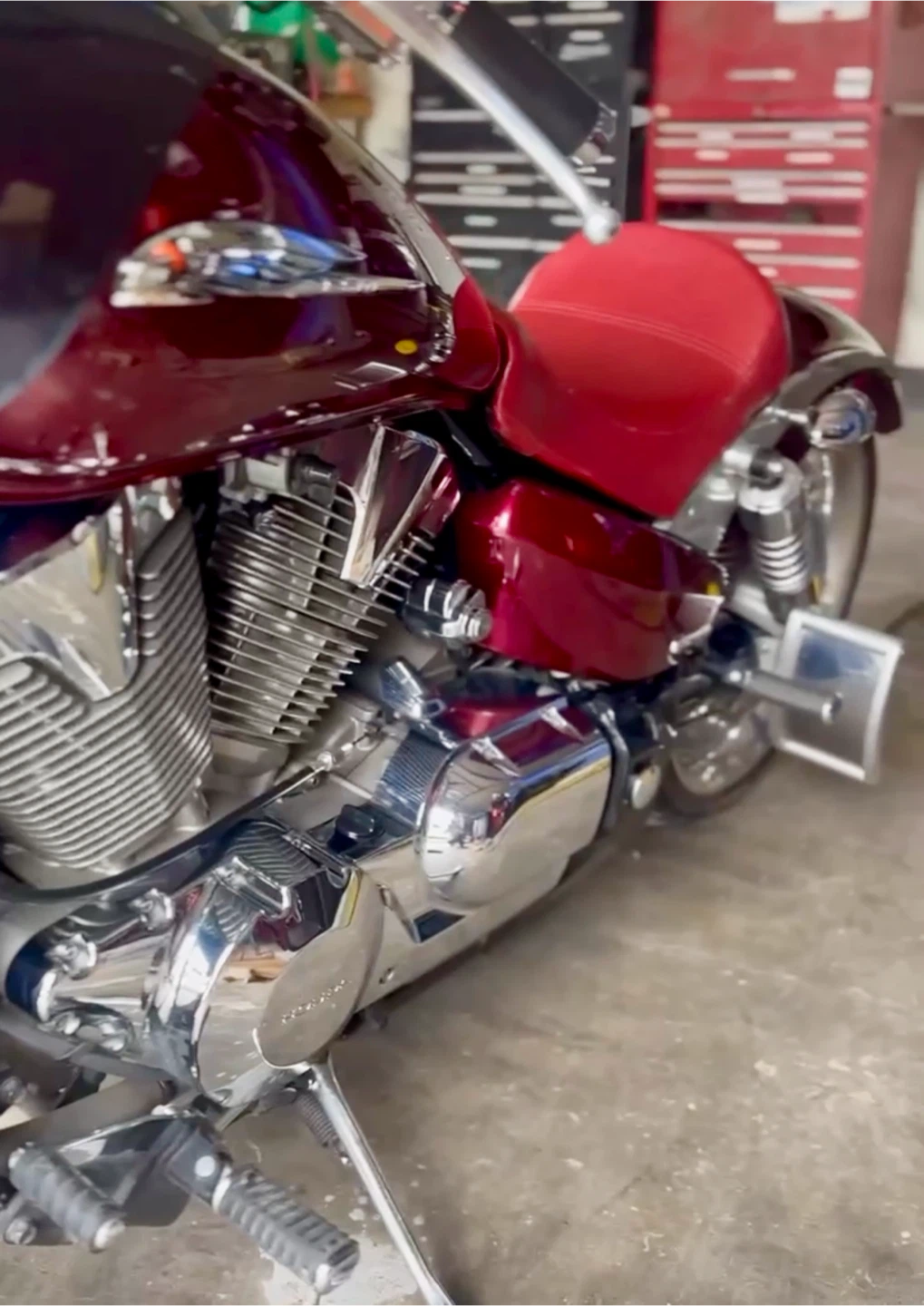 Honda VTX Motorcycle - Candy Red - photo 5