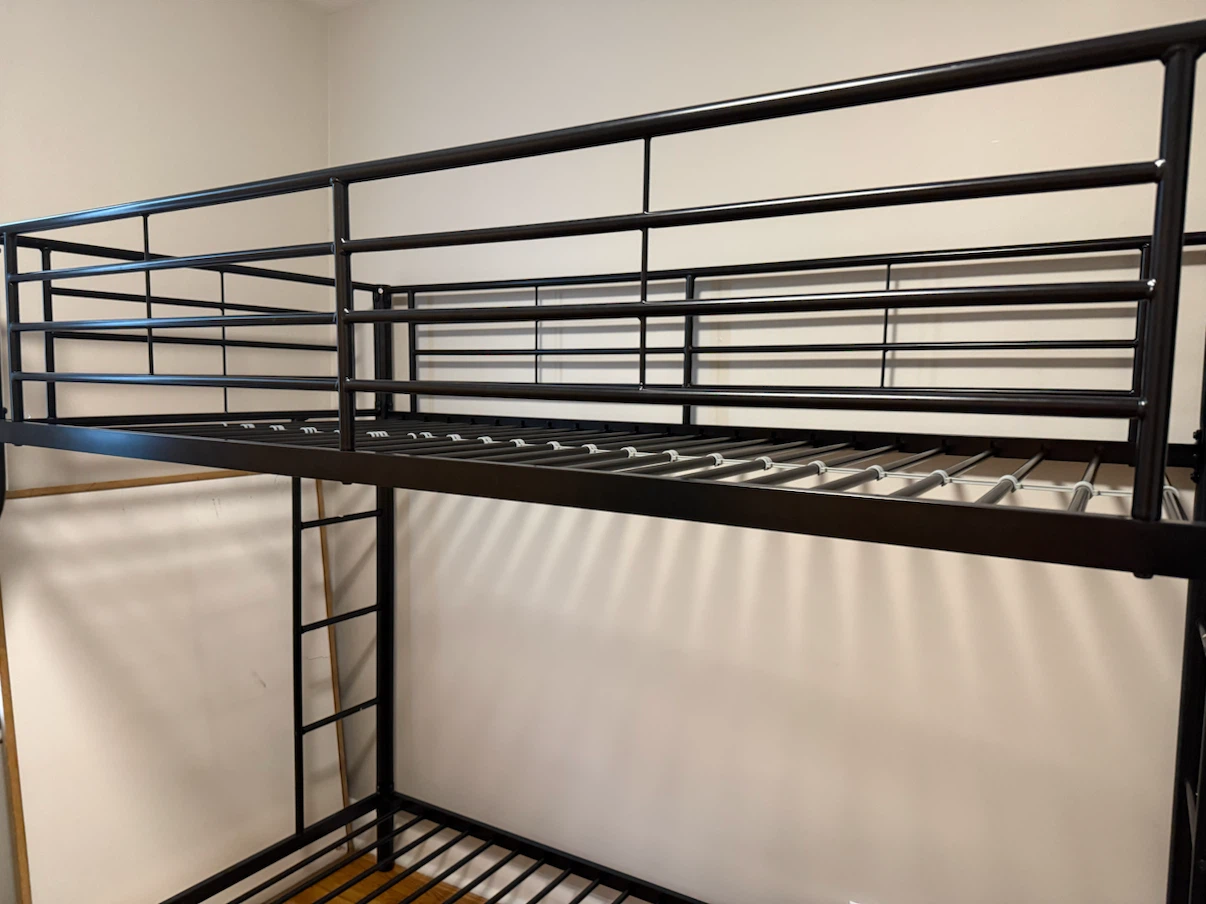 Black Metal Bunk Bed Frame - photo 4