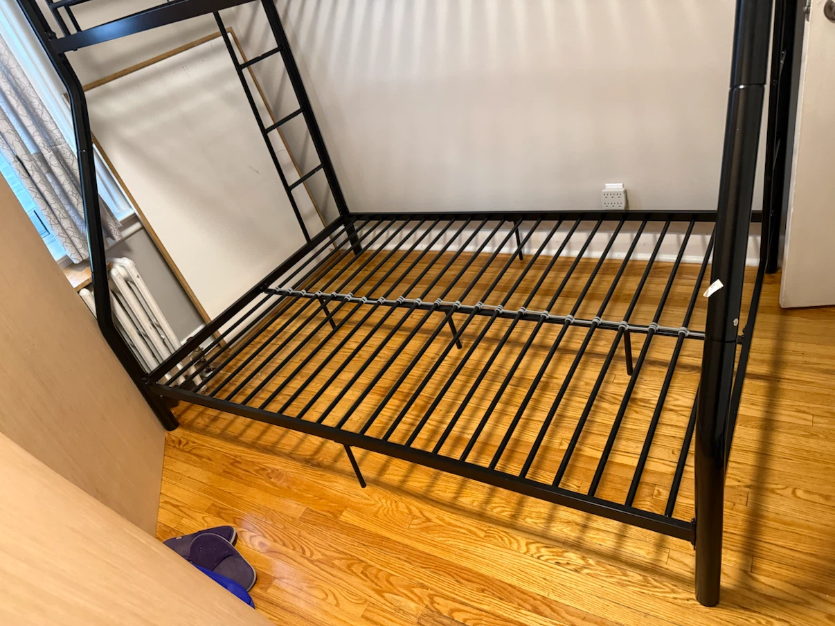 Black Metal Bunk Bed Frame - photo 5