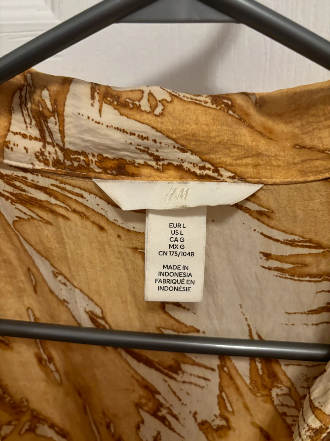 H&M Patterned Tie-Front Blouse - photo 3