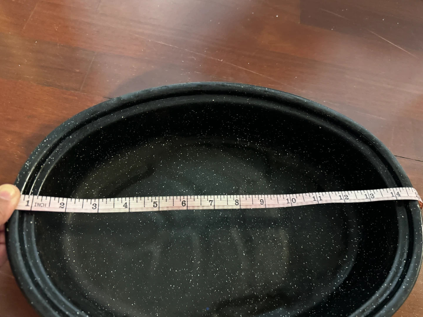 Black Enamel Oval Roasting Pan - photo 4