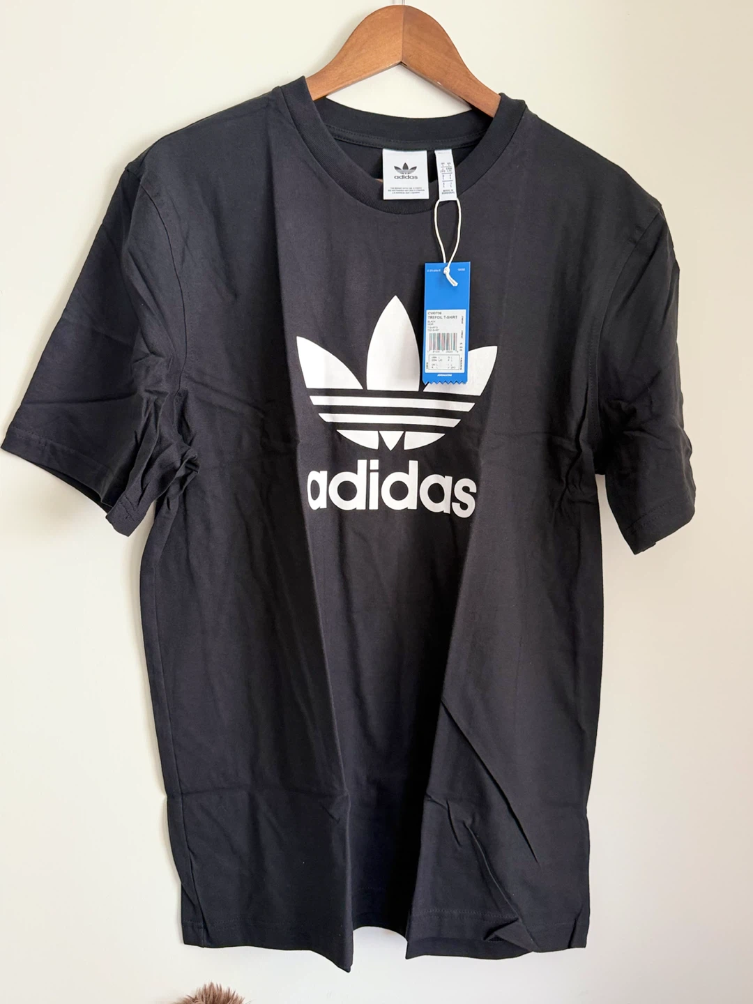 New Adidas Trefoil T-Shirt Black