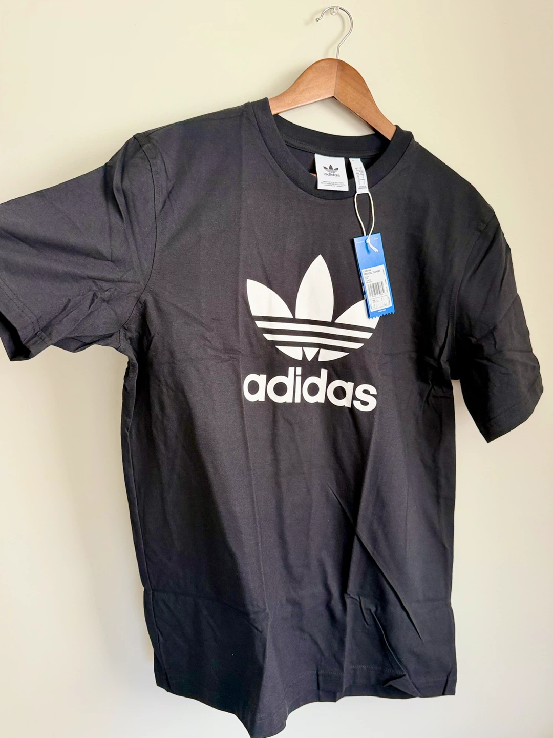 New Adidas Trefoil T-Shirt Black - photo 2