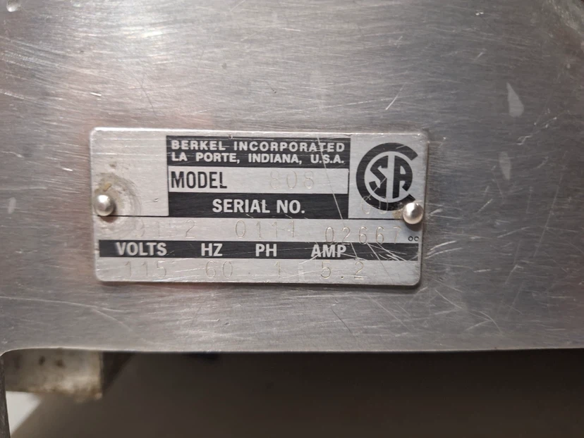 Berkel Model 808 Meat Slicer - photo 3