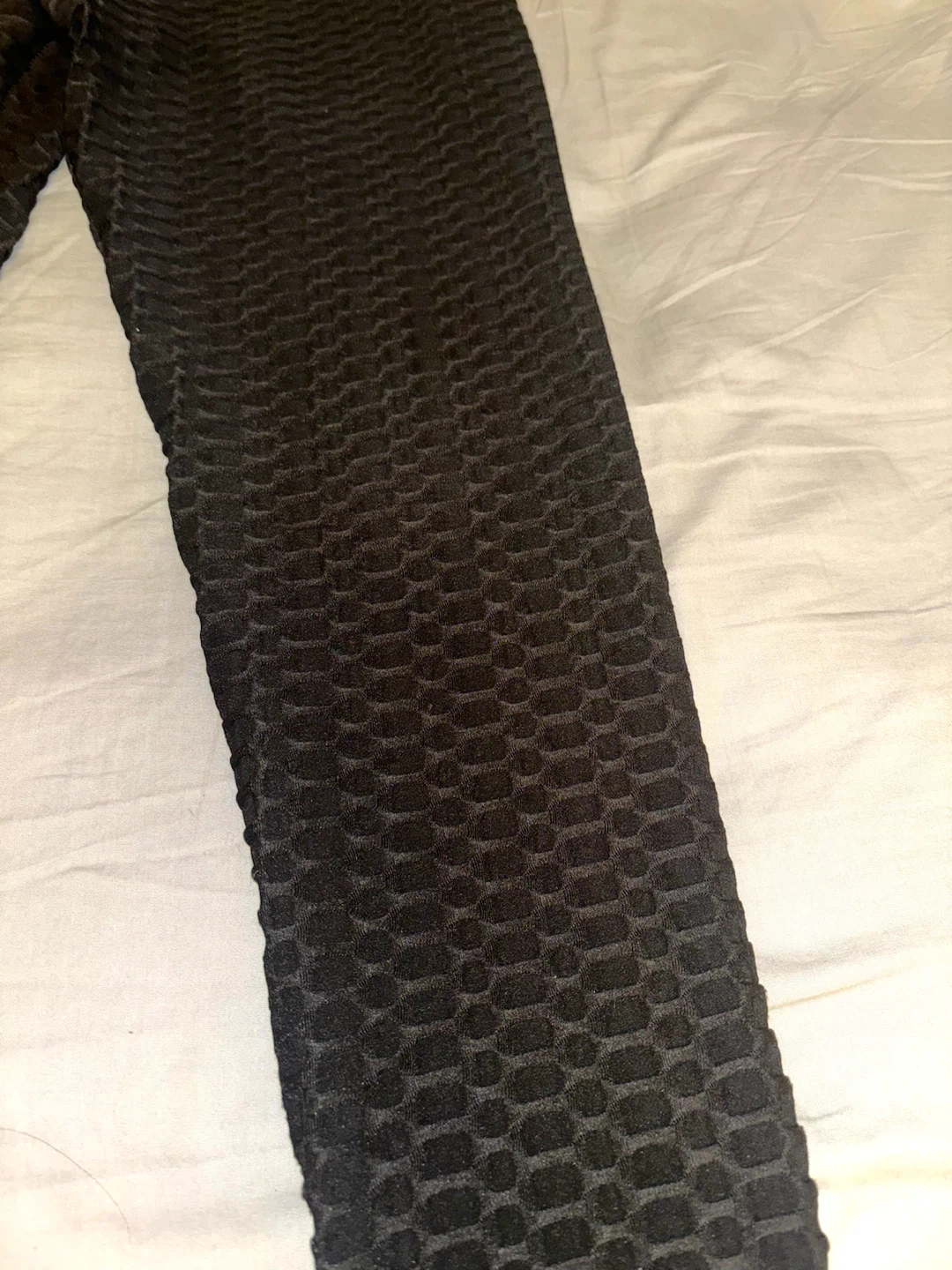 Black Textured Leggings - photo 2