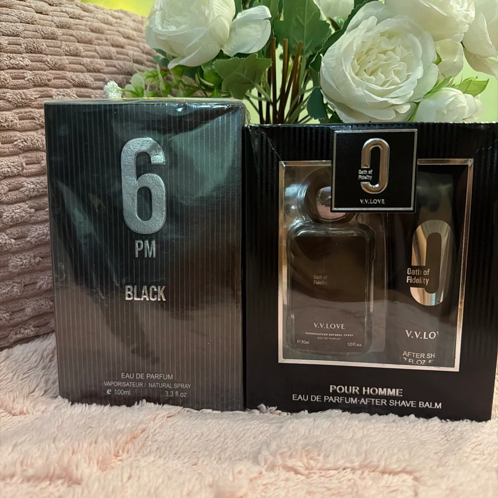 BUNDLE V.V. Love 6 PM Black and Oath of Fidelity Men's Fragrance