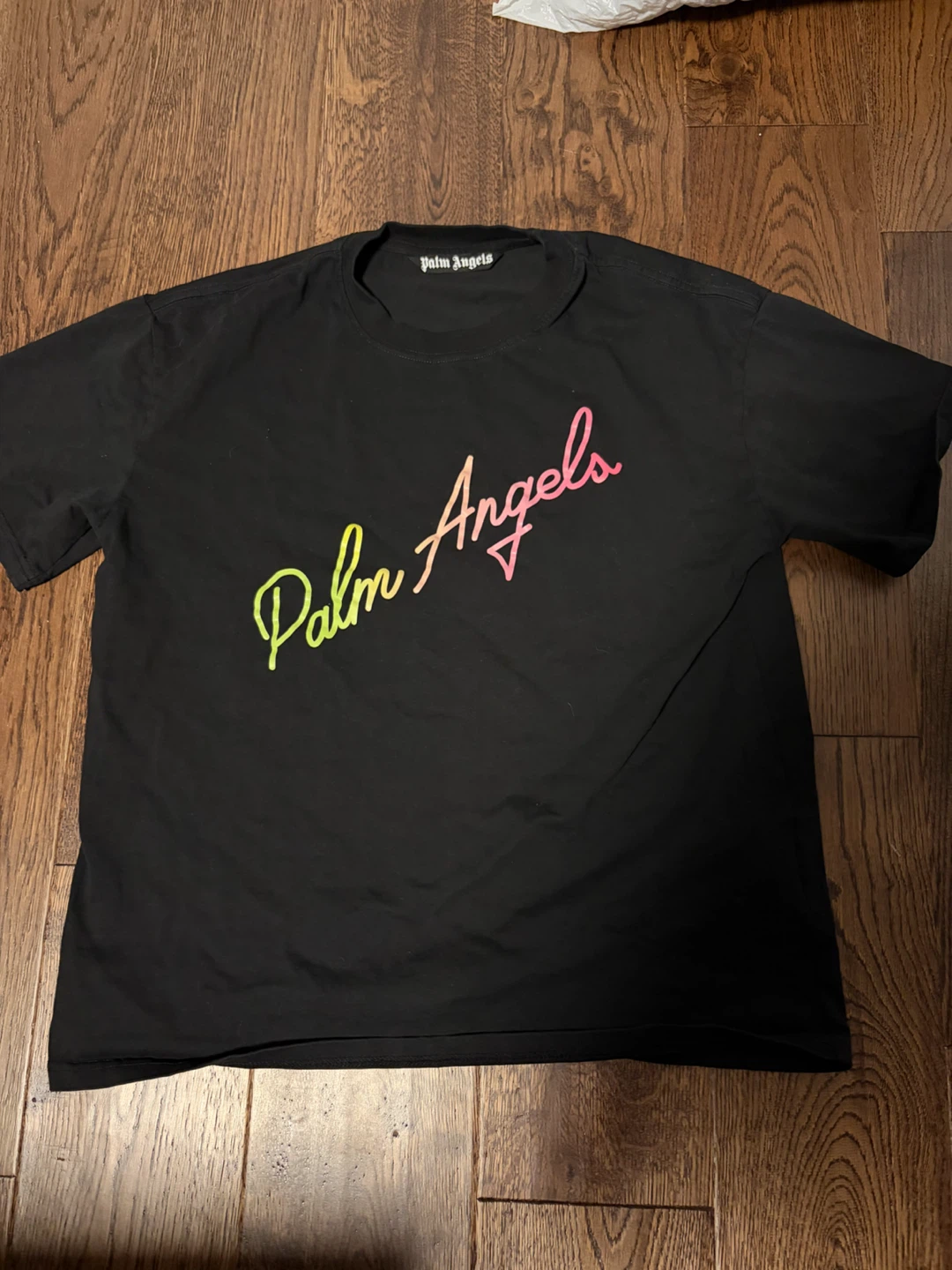 Palm Angels Black Logo T-Shirt Size S