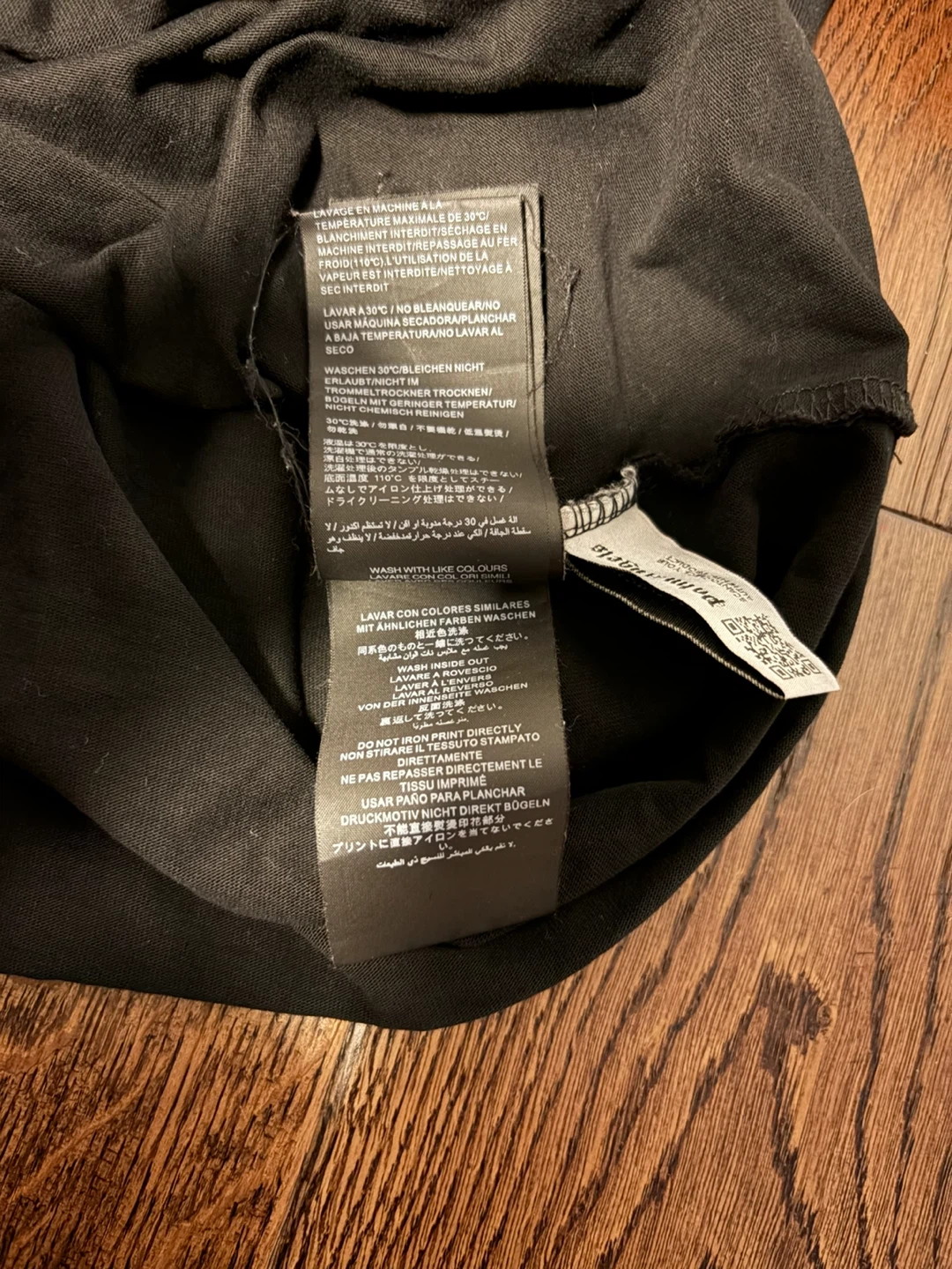 Palm Angels Black Logo T-Shirt Size S - photo 4