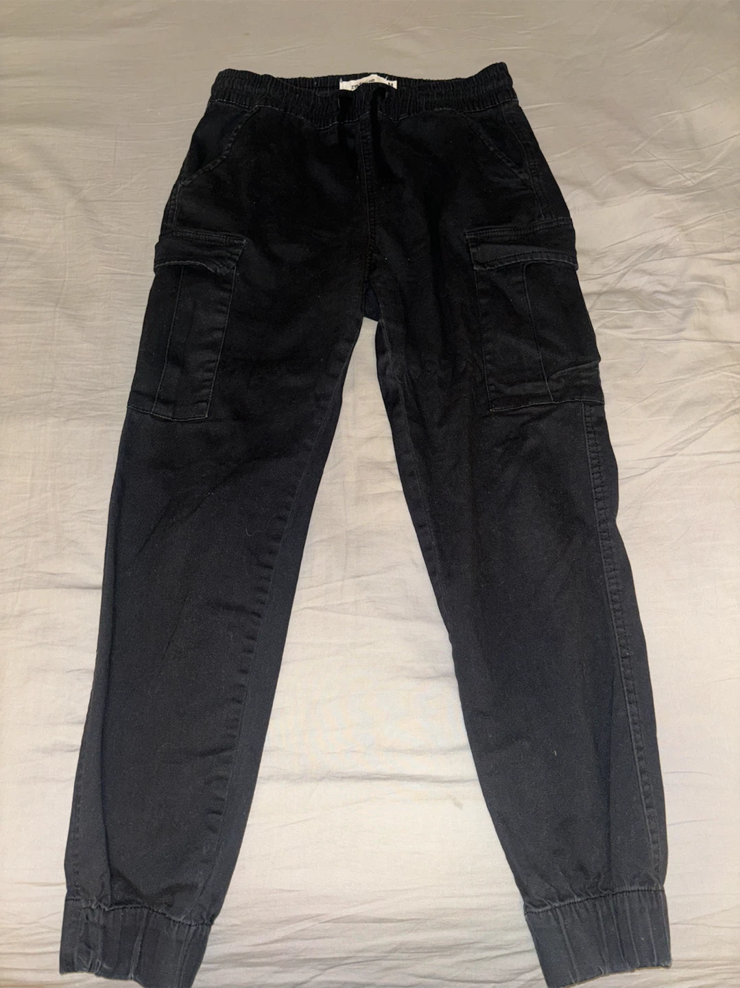 Black Cargo Joggers