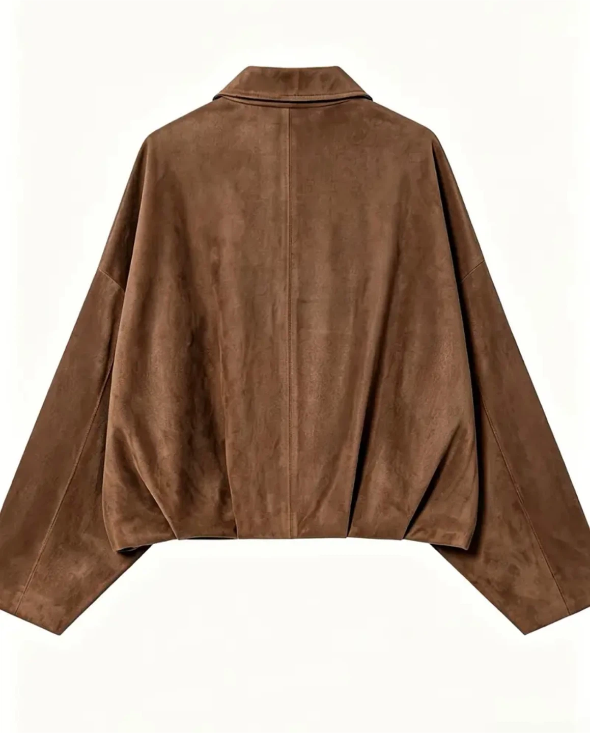 Brown Suede Bomber Jacket - photo 3