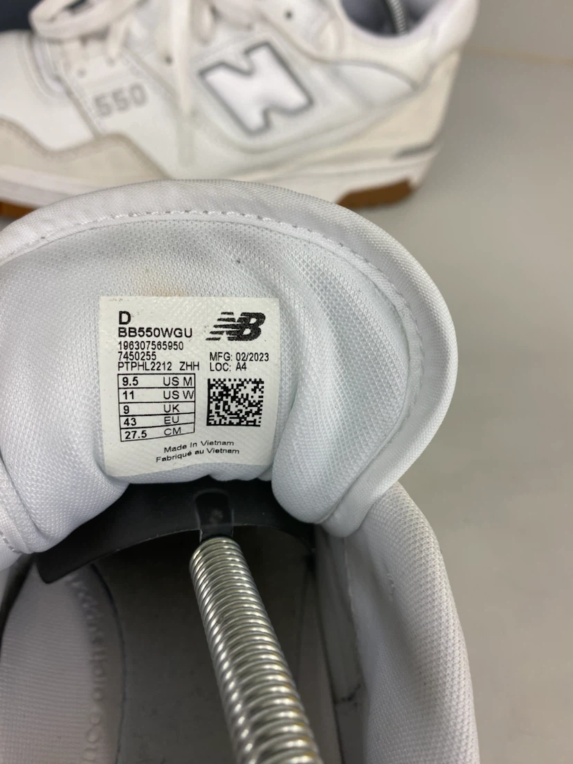 New Balance 550 White/Grey Sneakers - 9.5 - photo 5