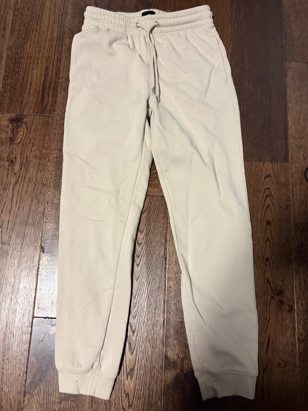 H&M Regular Fit Sweatpants - Beige - Size Small