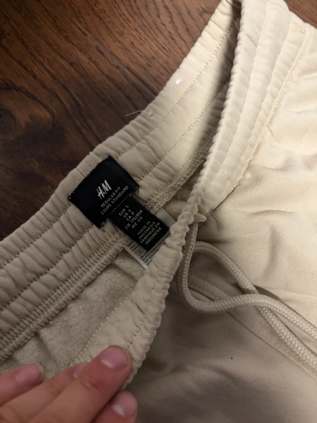 H&M Regular Fit Sweatpants - Beige - Size Small - photo 2