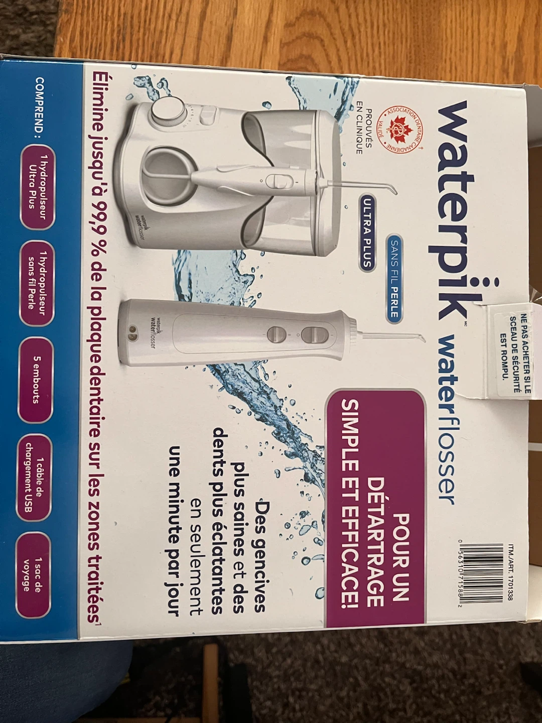 Waterpik Water Flosser Ultra Plus & Cordless Pearl