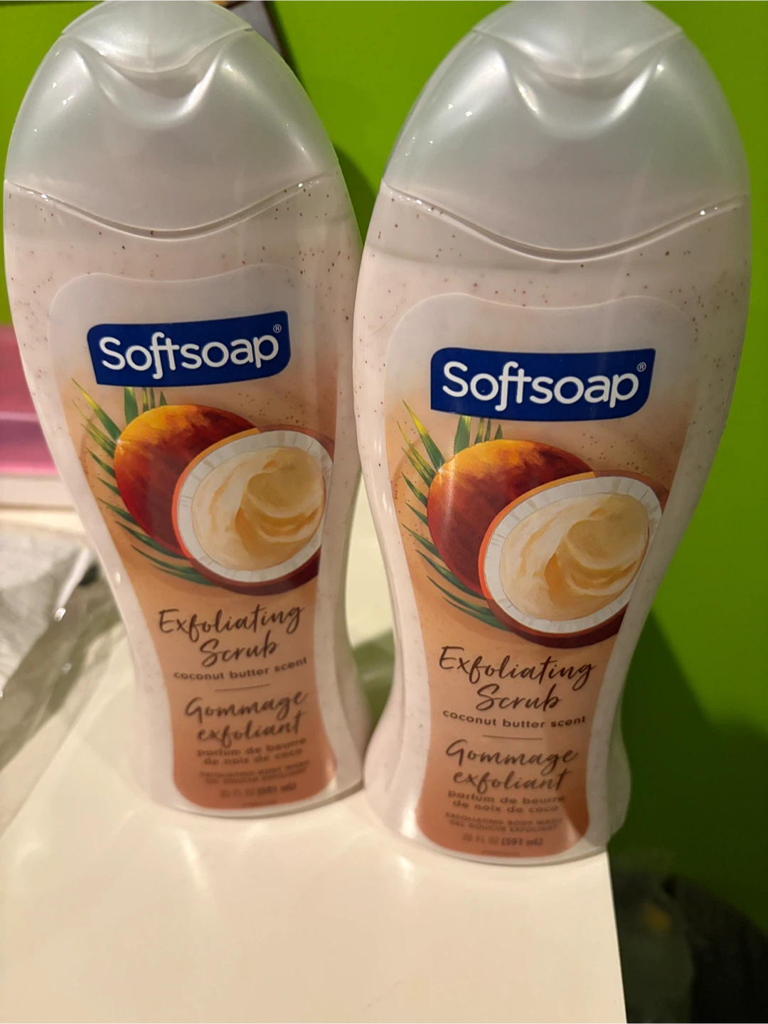New body wash and body scrub