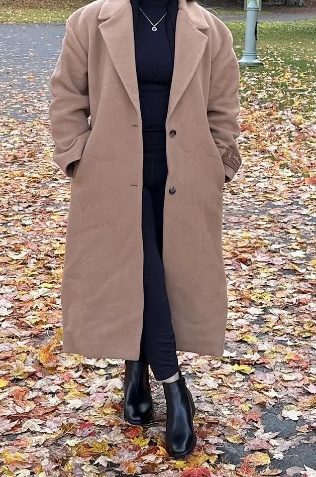 Aritzia Camel Wool Coat