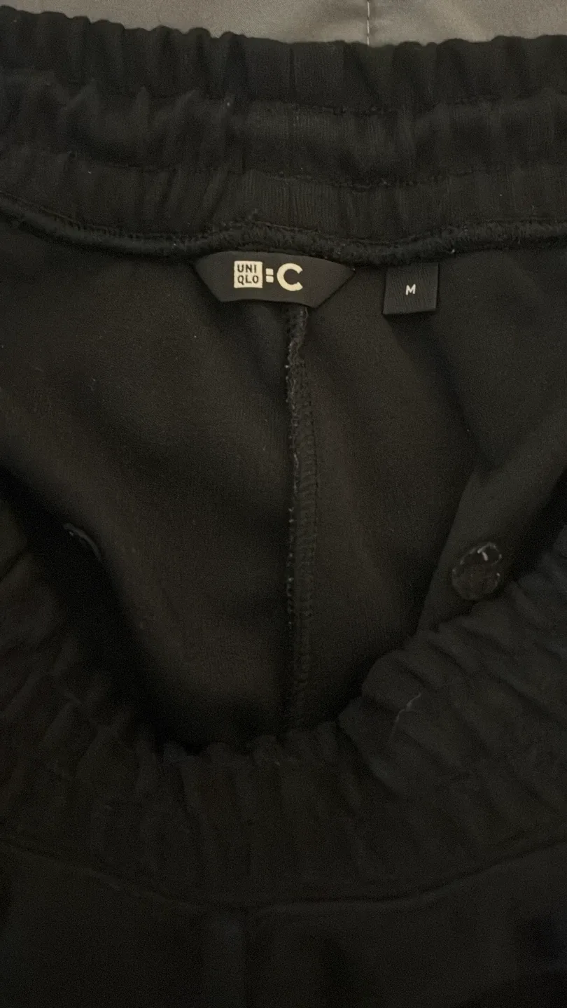 Uniqlo Black Sweats Wide Pants M - photo 2