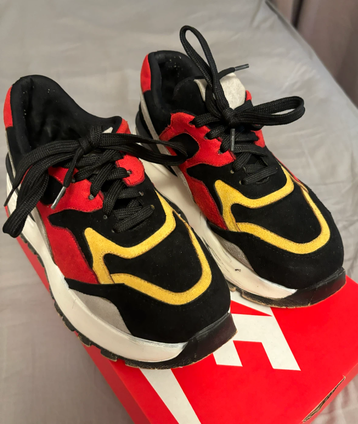 multi-colour sneakers