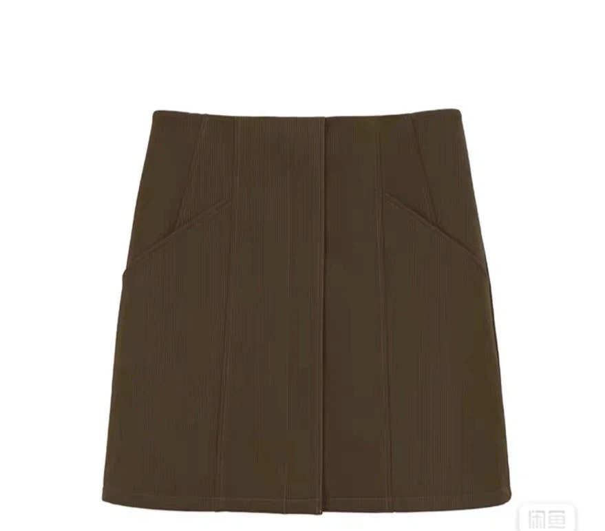 Olive Green Corduroy Mini Skirt - photo 2