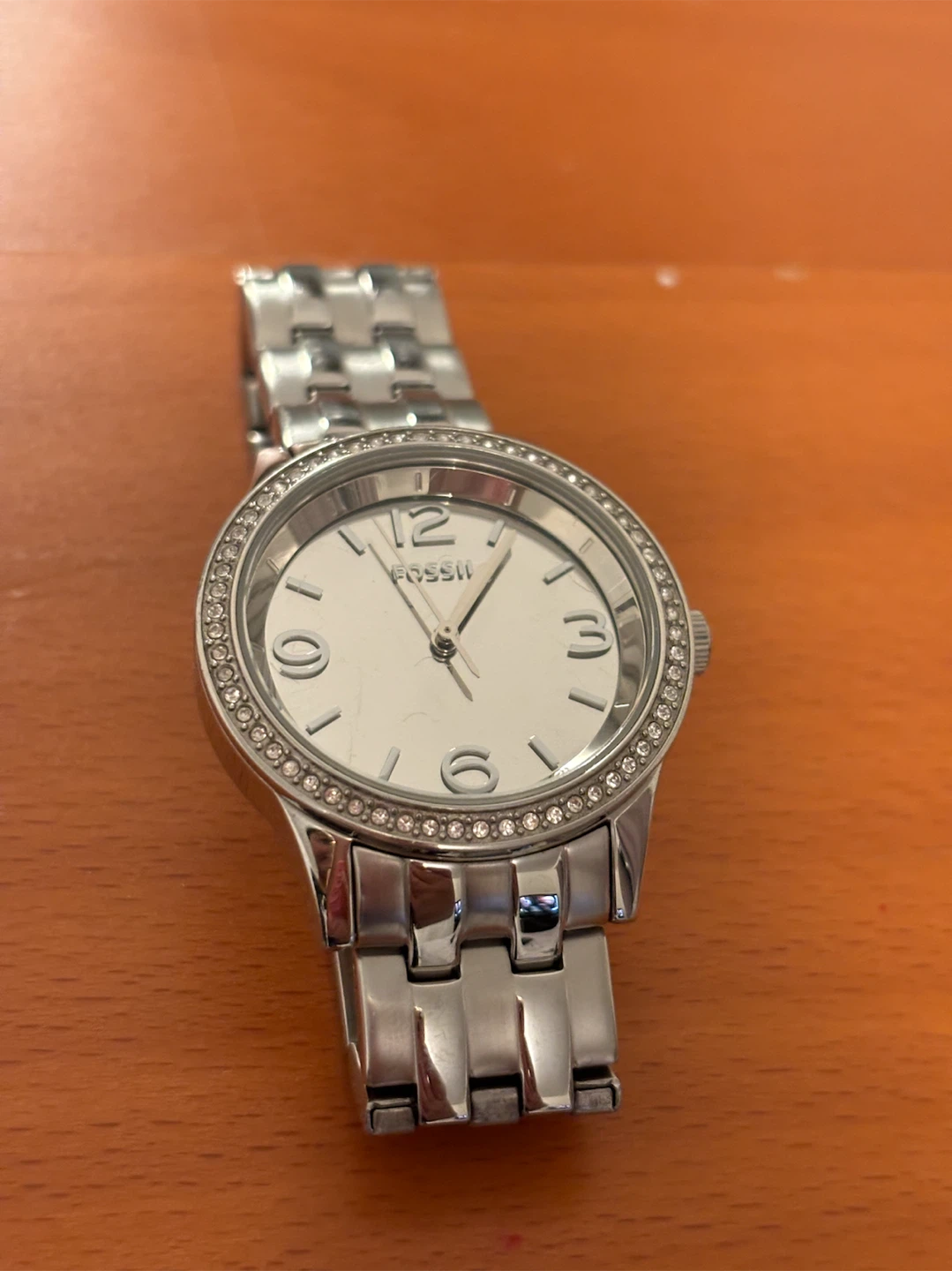 Fossil Silver Tone Crystal Watch - photo 2