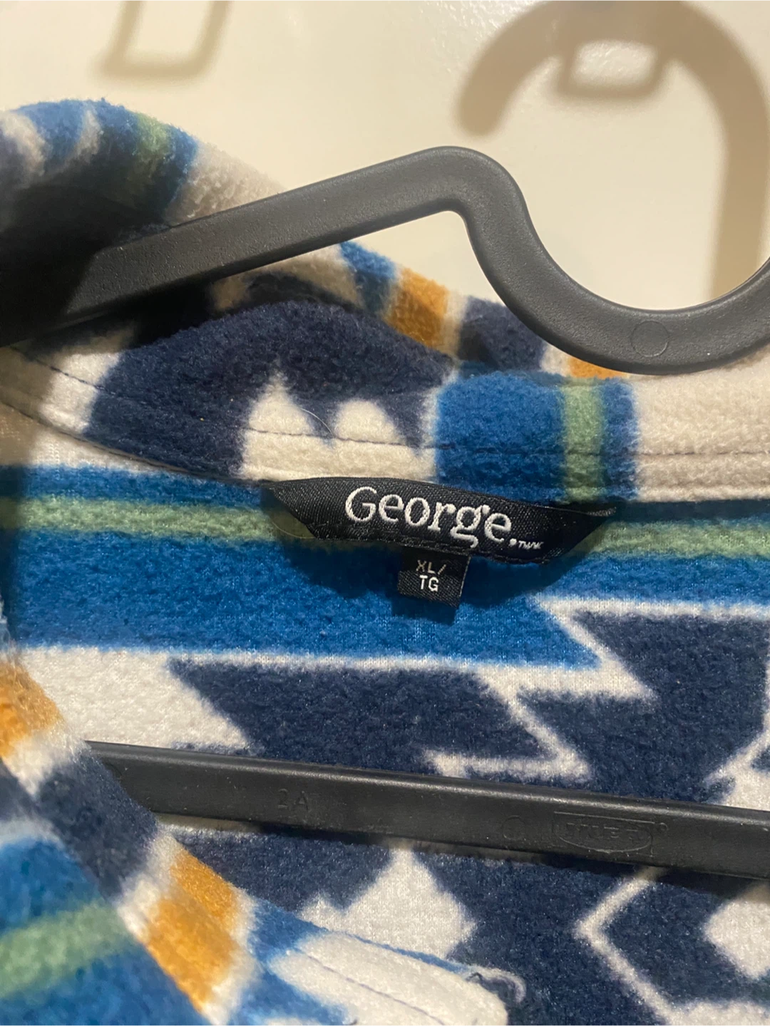 George Patterned Fleece Button-Up Shirt - photo 4