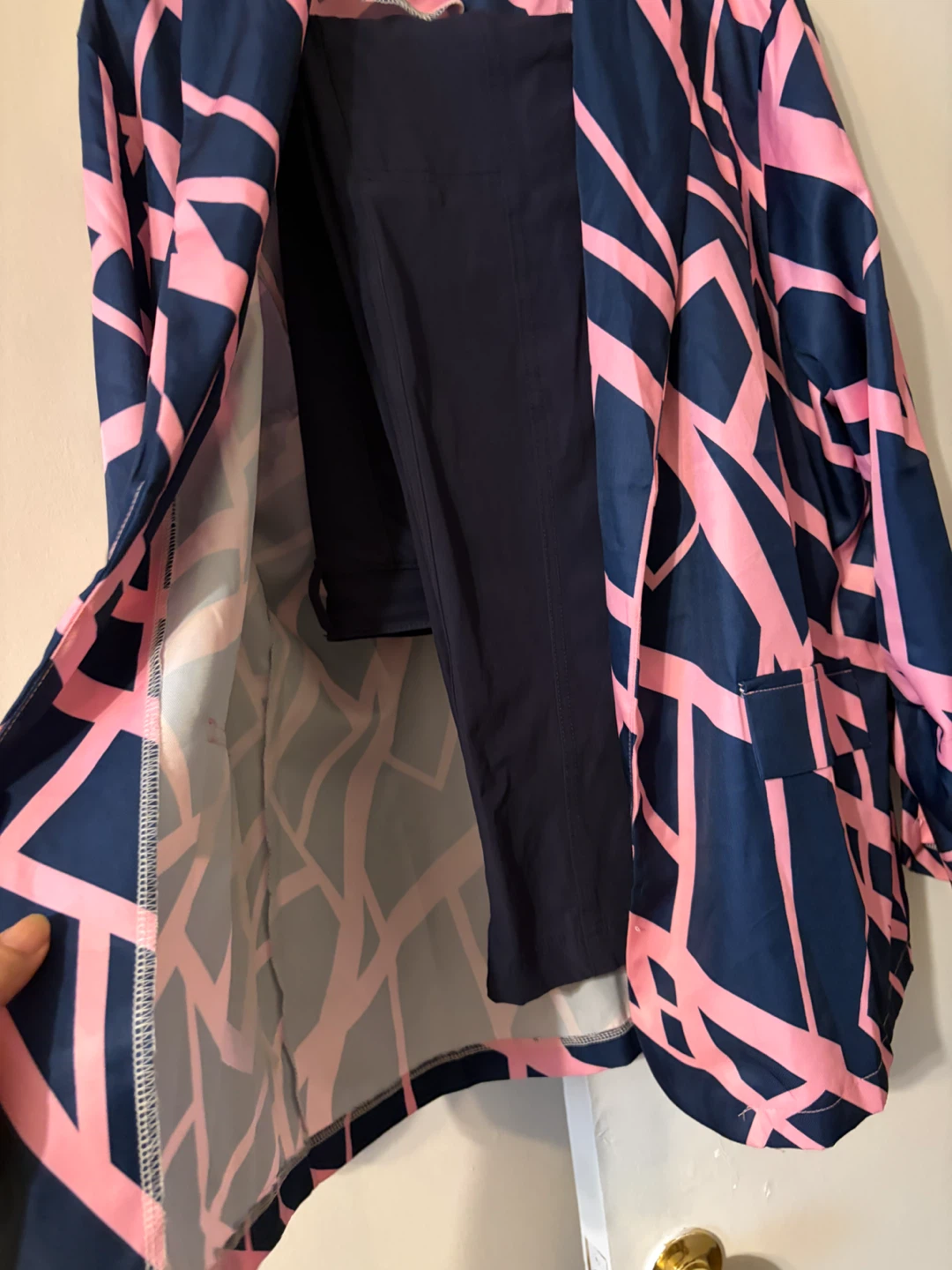 Fashion Nova Plaid Blazer and Abstract Print Blazer