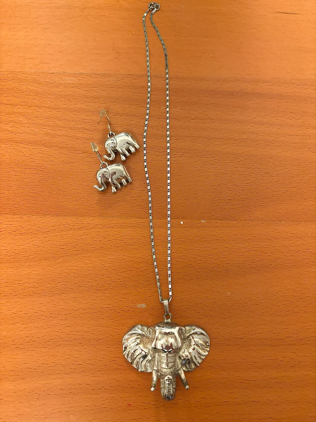 Elephant Necklace and Earring Set
