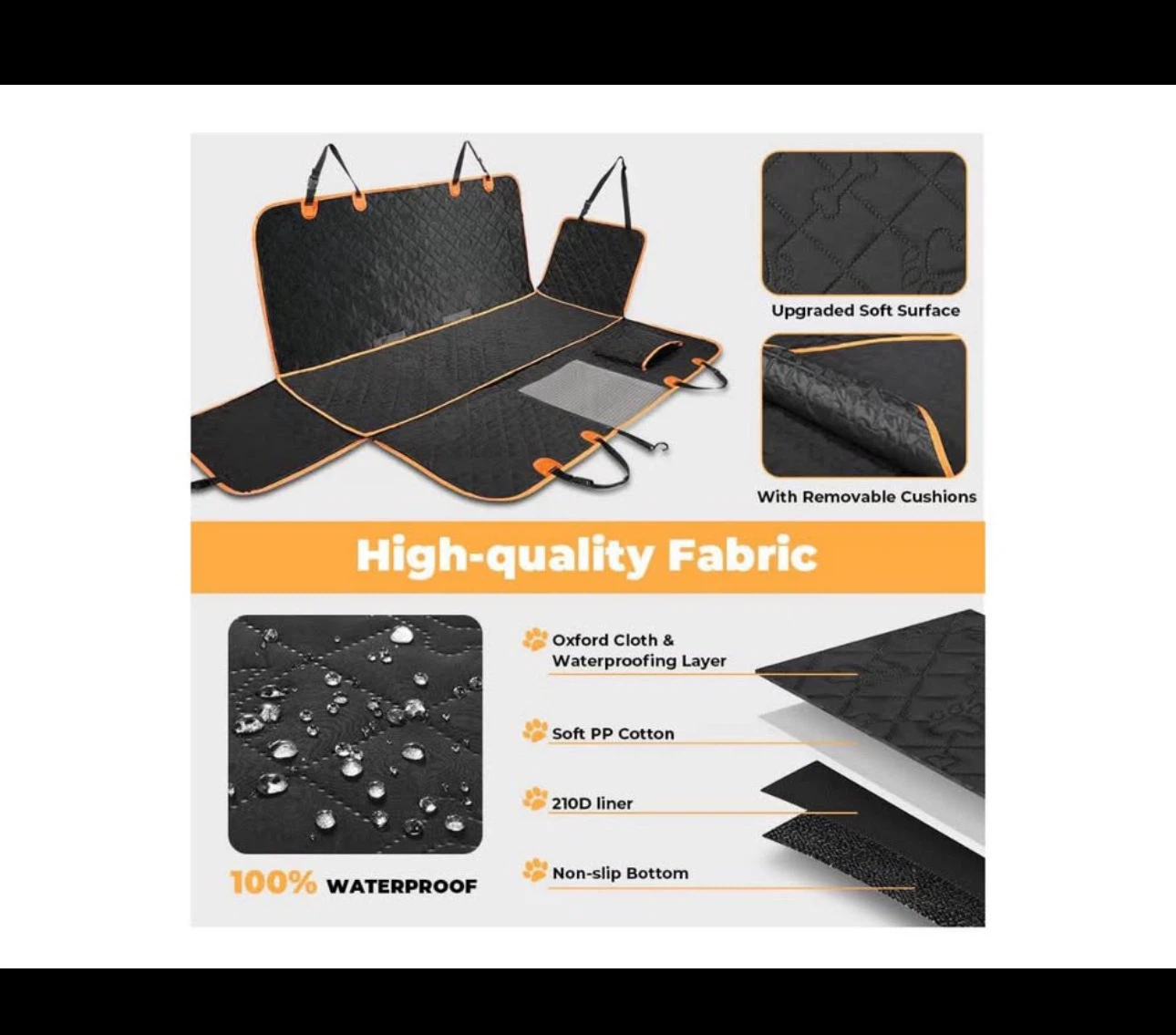 Waterproof Pet Car Seat Cover