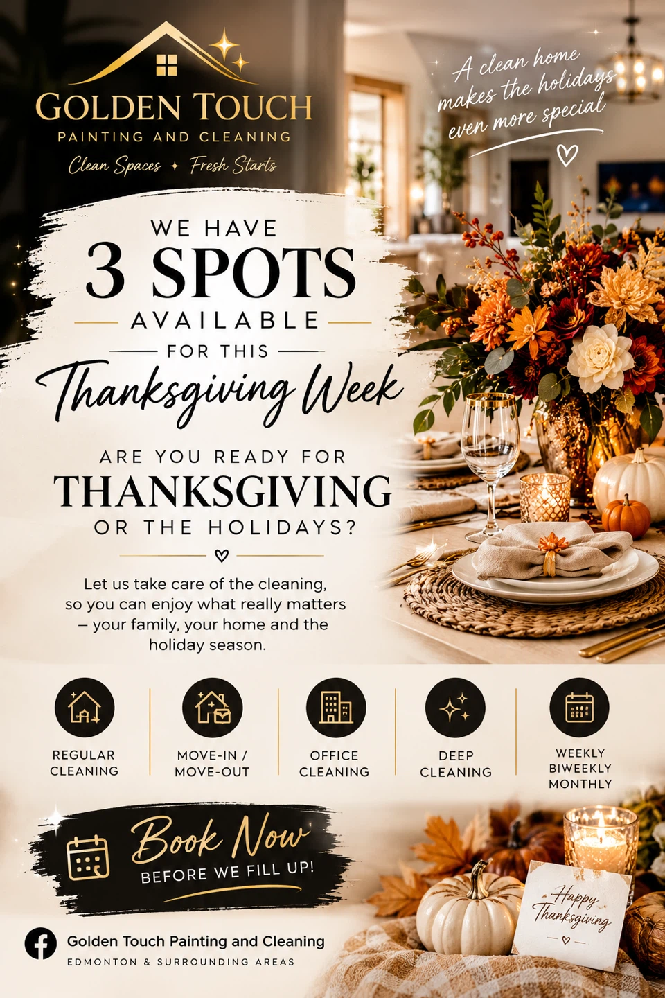 🍂 Thanksgiving Cleaning Services!