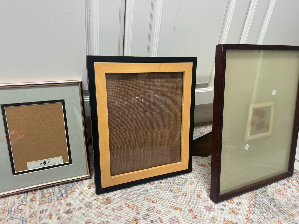 Set of Three Professional Picture Frames