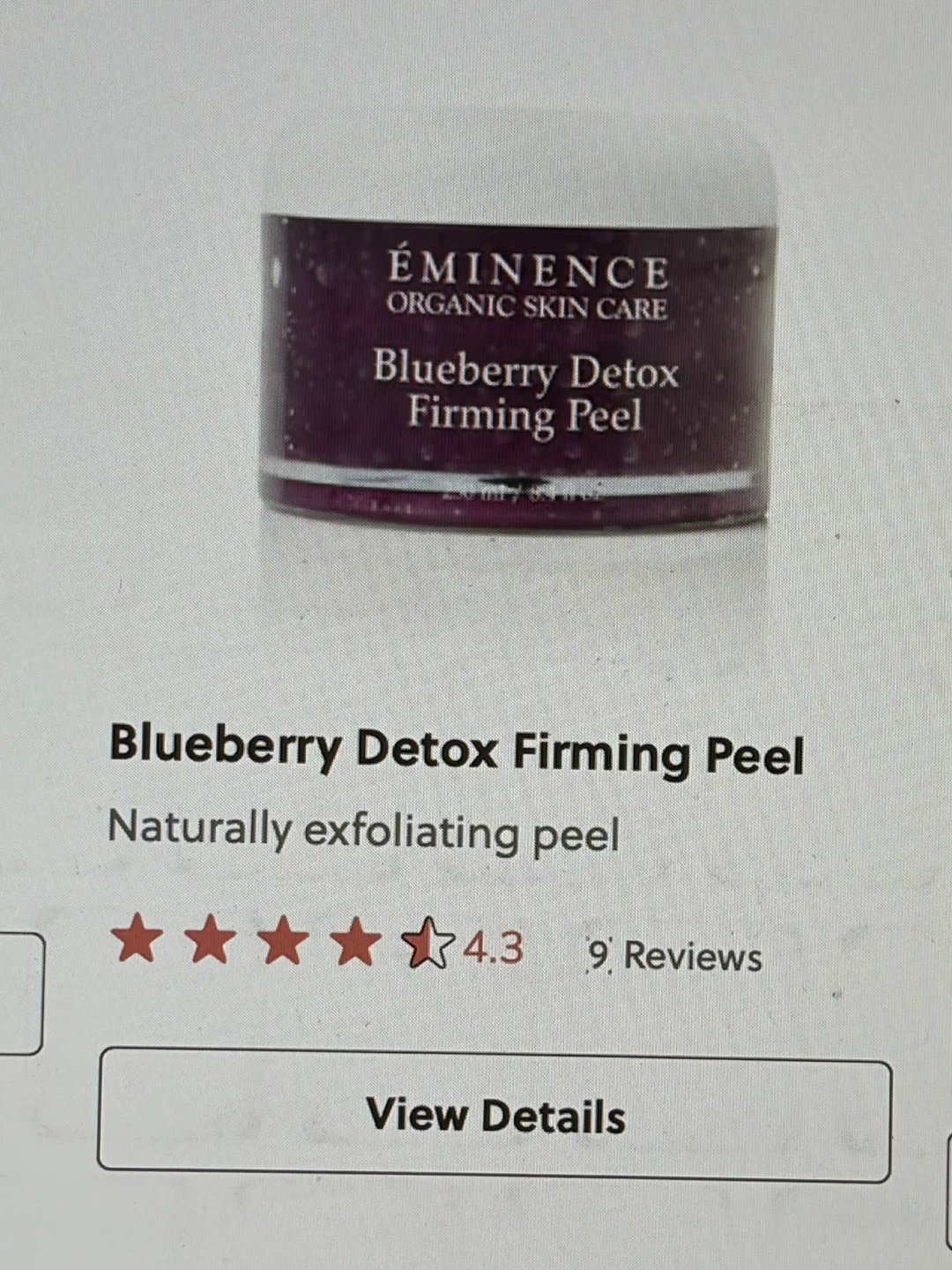 Eminence Organic Blueberry Detox Firming Peel Hot SALON size