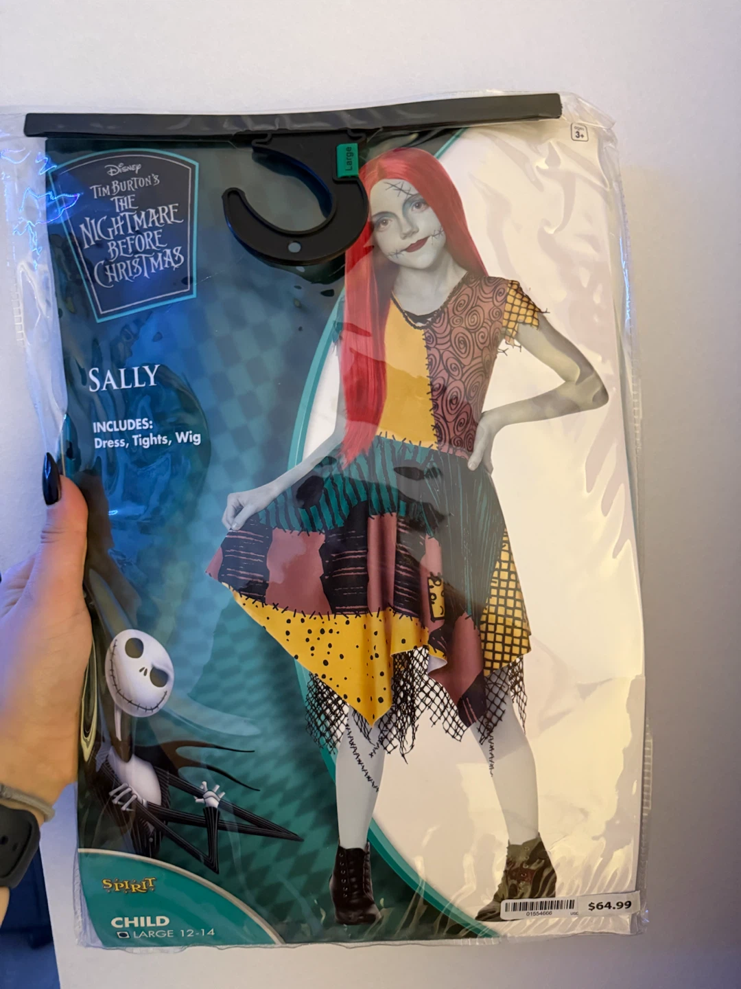 Spirit Halloween Sally Costume Child Large 12-14