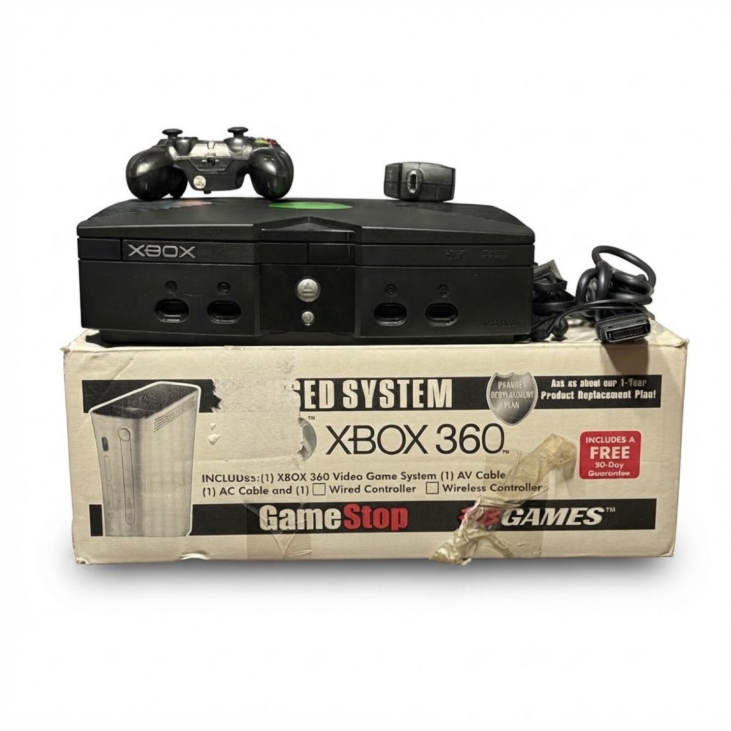Original Xbox Console Bundle w/ Controller & GameStop Box - photo 2
