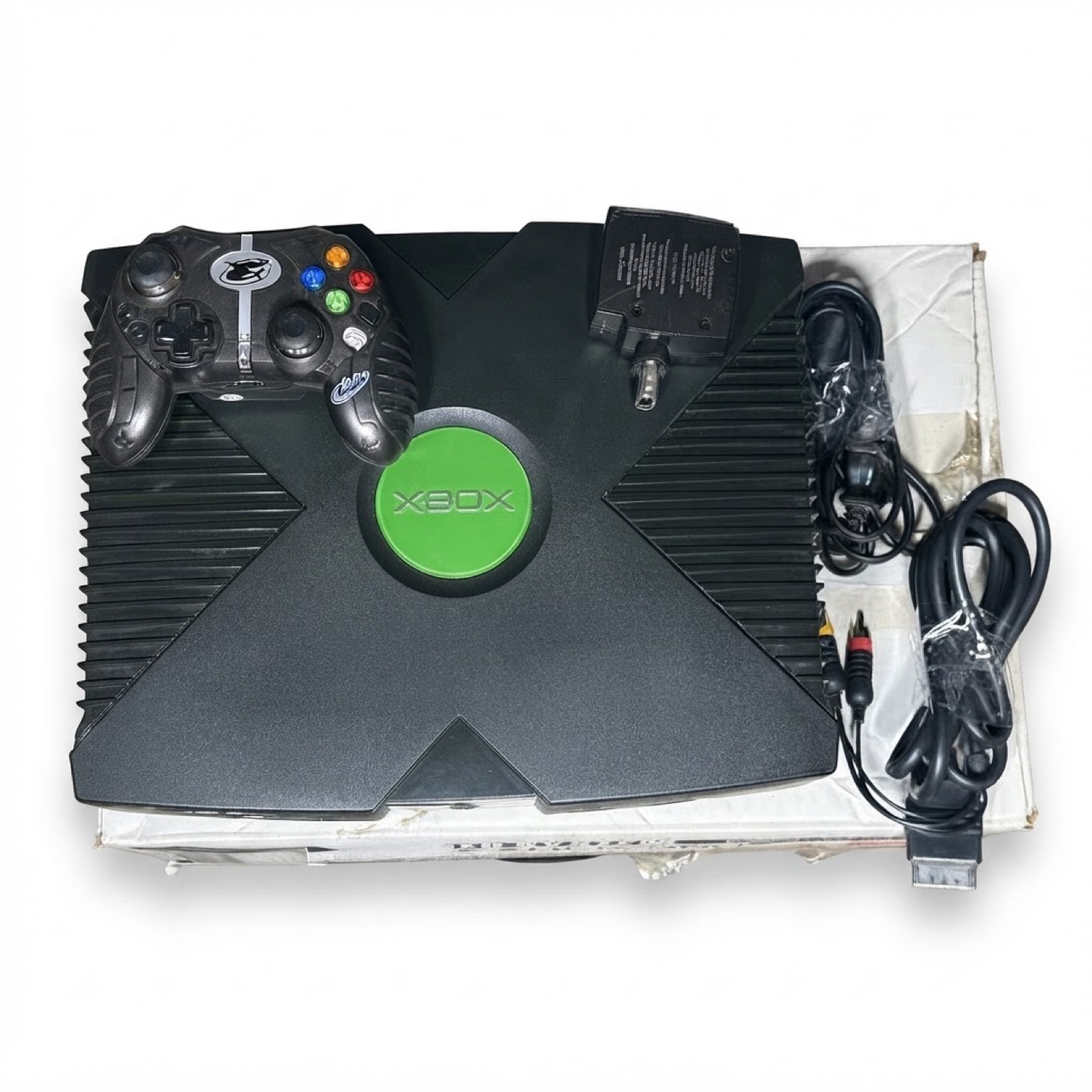 Original Xbox Console Bundle w/ Controller & GameStop Box
