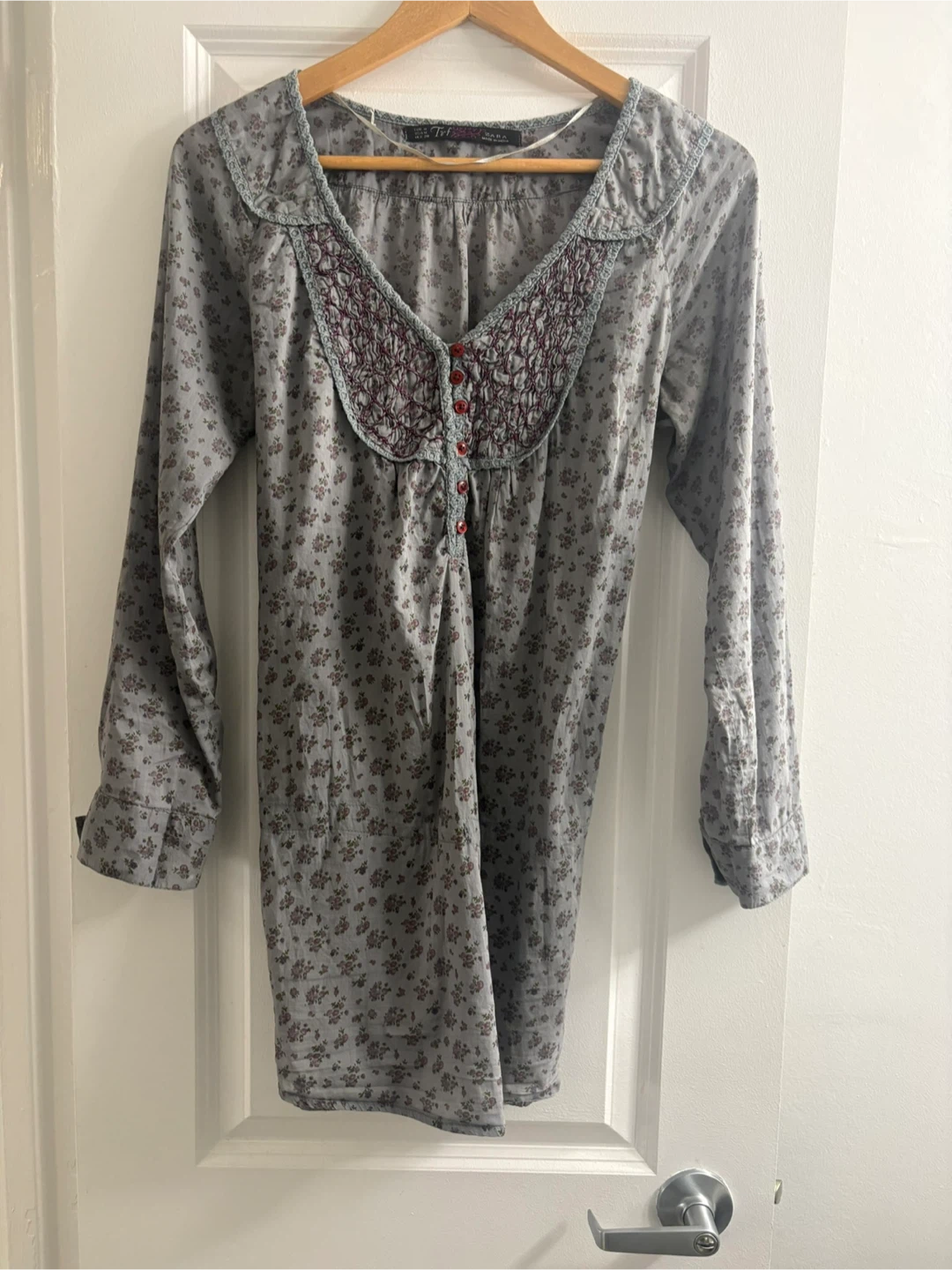 Zara Trf Floral Button-Down Blouse Size M - photo 5