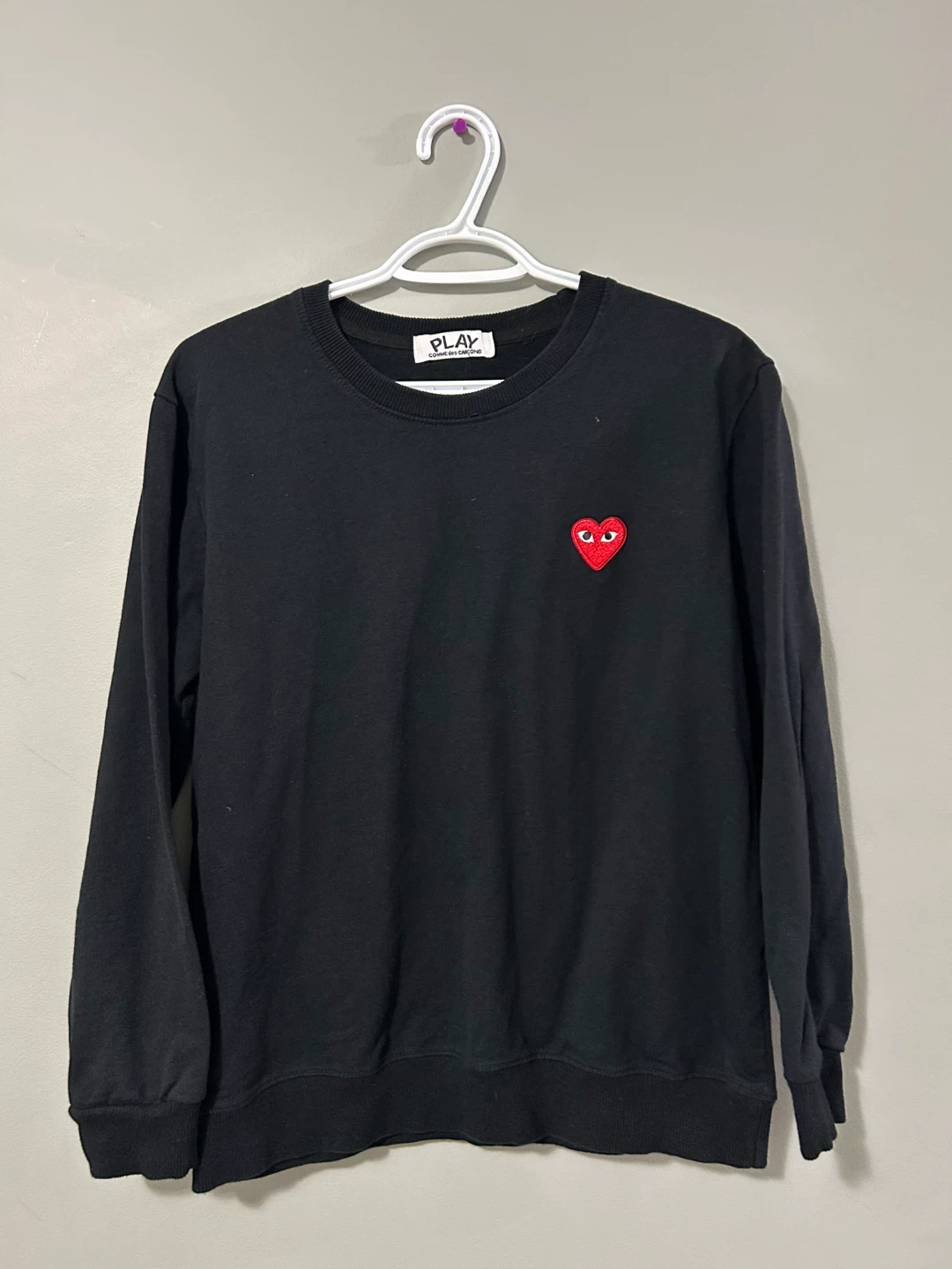 Comme des Garcons Play Black Sweatshirt