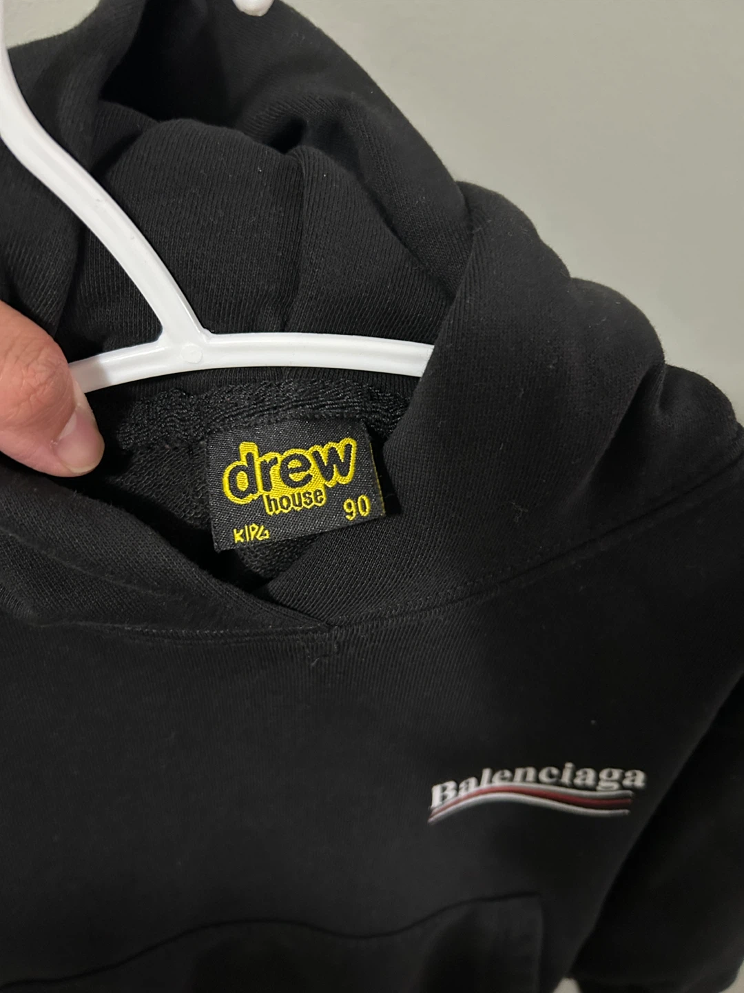 Drew House Balenciaga Black Hoodie kids - photo 3