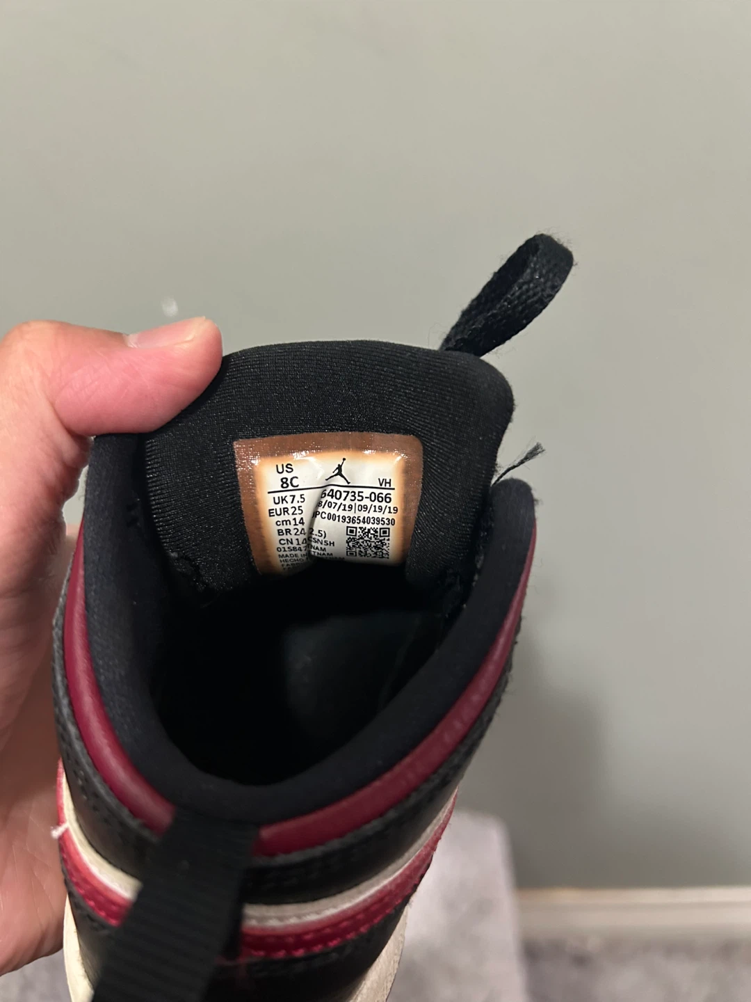 Nike Air Jordan 1 Mid Toddler Shoes Size 8C - photo 3
