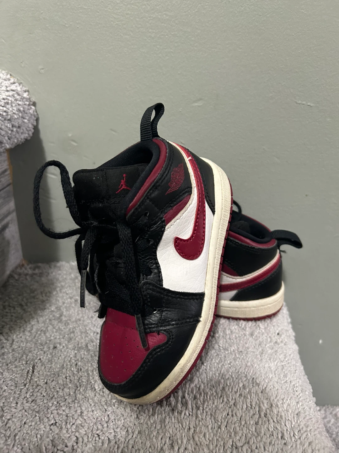 Nike Air Jordan 1 Mid Toddler Shoes Size 8C - photo 4